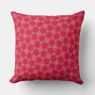 Retro-Rosa-Klee-Wurfkissen Kissen
