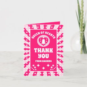 Retro Rosa Königin des Herzens Geburtstag Danke Ka