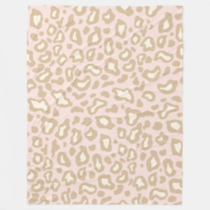Retro Rosa Leopard Fleece Schlafzimmer Bettdecke G