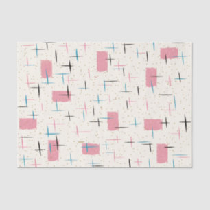 Retro rosa Muster-Gewebe-atomarband Seidenpapier