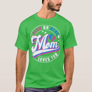 Retro Rosa oder blaue Mama Lieben Sie Baby Geschle T-Shirt