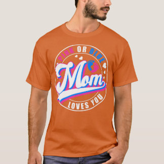 Retro Rosa oder blaue Mama Lieben Sie Baby Geschle T-Shirt