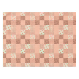 Retro Rosa Patchwork Tischdecke