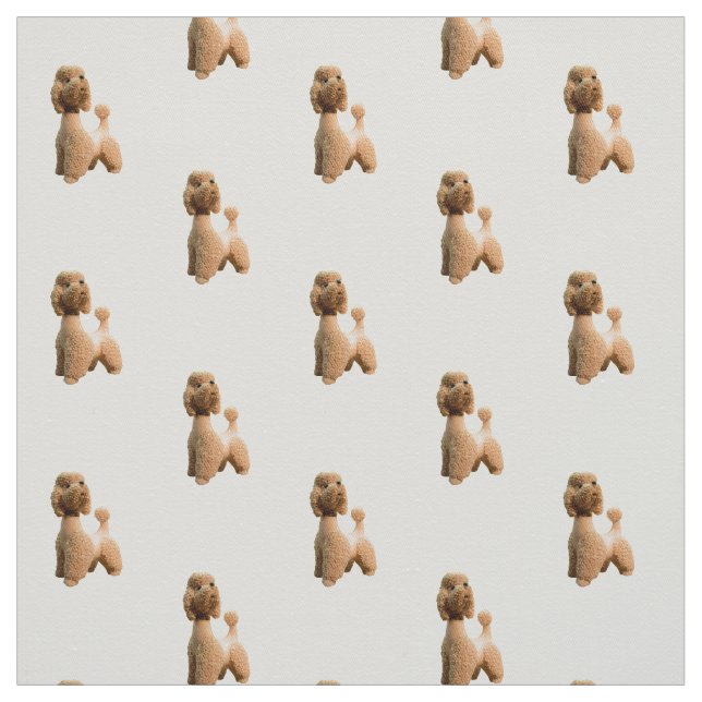 Retro rosa Pudel Stoff (Muster)