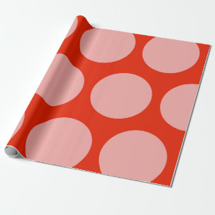 Retro-rosa Punktmuster-Papier Geschenkpapier