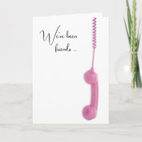 Retro Rosa Telefon Geburtstag