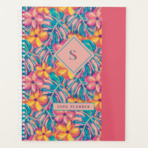 Retro Rosa und Gelb Florals