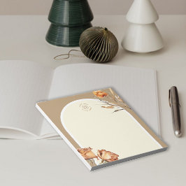 Retro-Rose für benutzerdefinierte Logos Notizblock