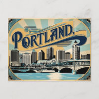 Retro-Rose Stadt Vintag Portland Charm