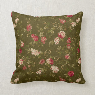 Retro Rose u. Olive Kissen
