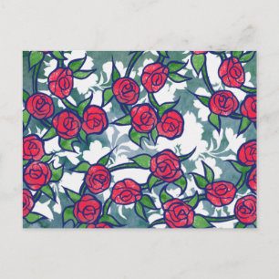 Retro-Rosen Postkarte
