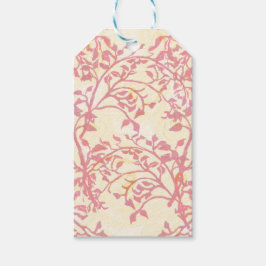 Retro-Rosen- und Blattverzierung aus Fondant auf e Geschenkanhänger