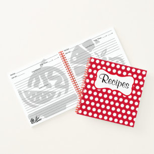 Retro-Rot-Kochbuch-Geschenk für die Küche Notizbuch