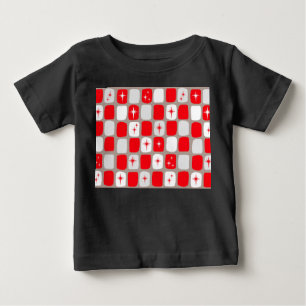 Retro-Rot Starbursts Baby-T-Shirt Baby T-shirt