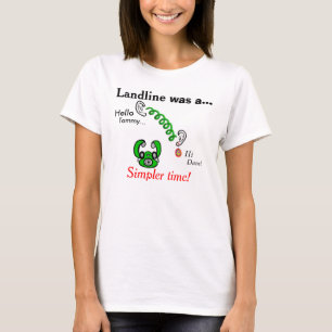 Retro Rotary Dial Phone Hello Spaß Names T-Shirt