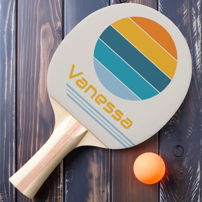 Retro-Rotation Regenbogen Tischtennis Schläger (Von Creator hochgeladen)