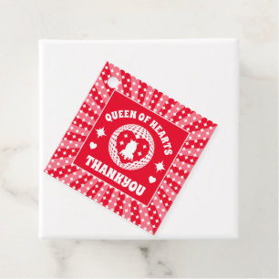 Retro Rote Königin des Herzens Geburtstag Geschenkanhänger