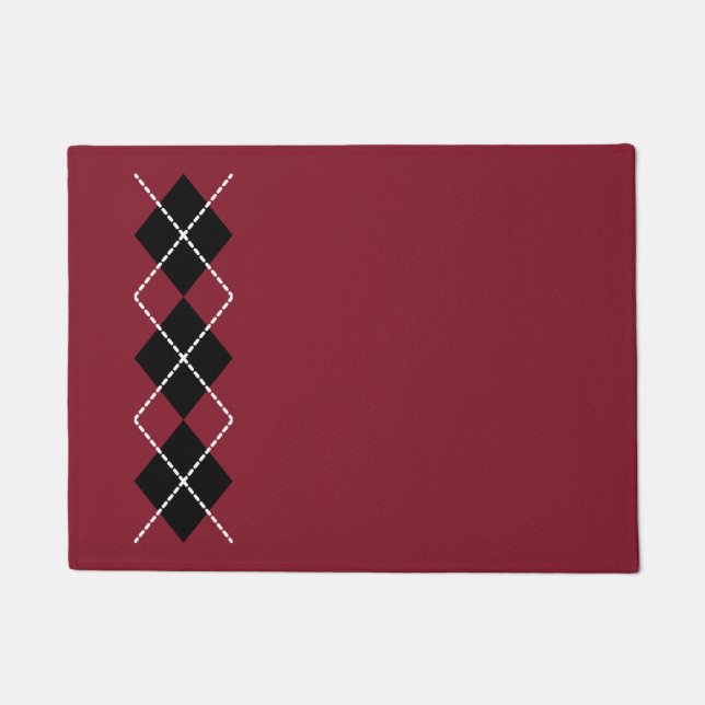 Retro-Roter Fußabtreter  (Vorderseite)