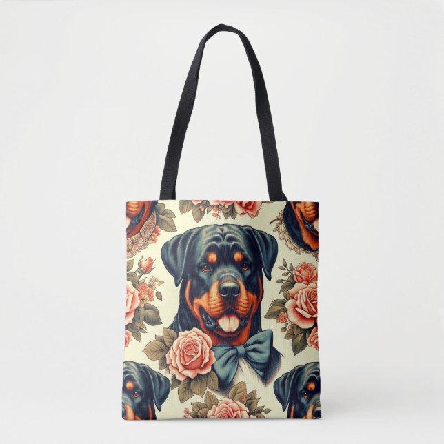 Retro Rottweiler Illustration (Vorderseite)