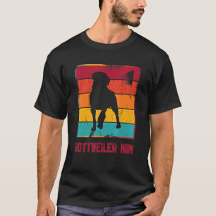 Retro Rottweiler Mama Owner Mother Pet Mama Dog T-Shirt
