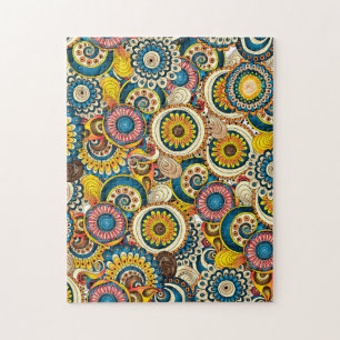 Retro Rounds farbenfroh Puzzle