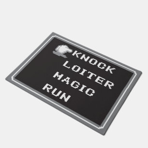 Retro RPG-Menü-Tür-Matte 18" x 24" (8-Bit) Fußmatte