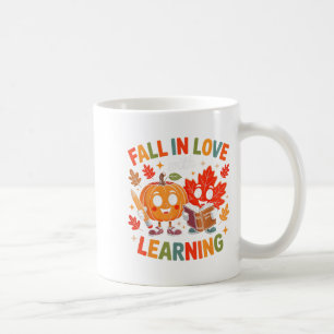 Retro Rückgang in Liebe mit Lernen Autumn Pumpkin Kaffeetasse
