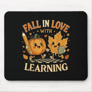 Retro Rückgang in Liebe mit Lernen Autumn Pumpkin Mousepad