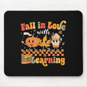 Retro Rückgang in Liebe mit Lernen Autumn Pumpkin  Mousepad