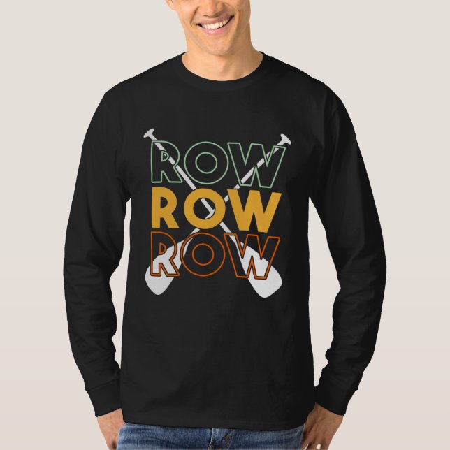 Retro-Rudern-Booten  Ruderboot-Ruderer-Experten-Gr T-Shirt (Vorderseite)
