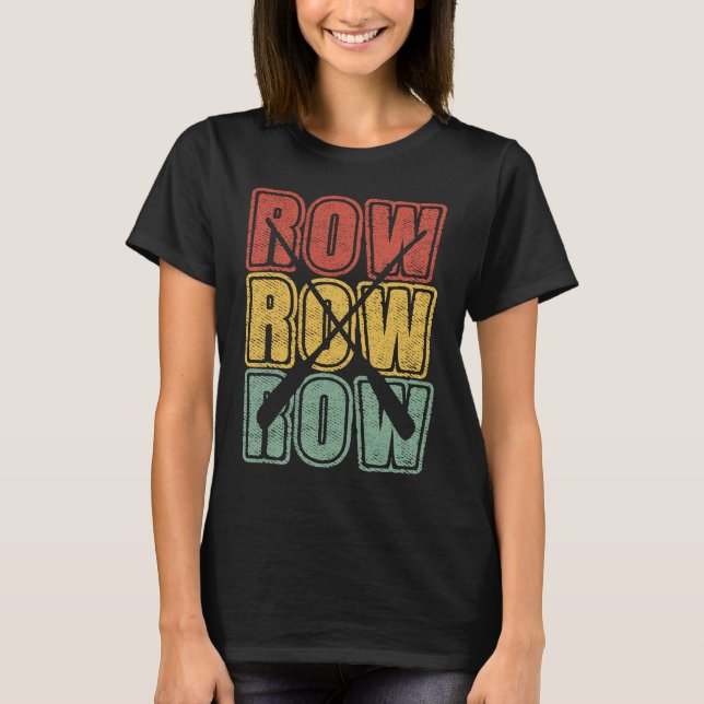 retro Rudern T-Shirt (Vorderseite)
