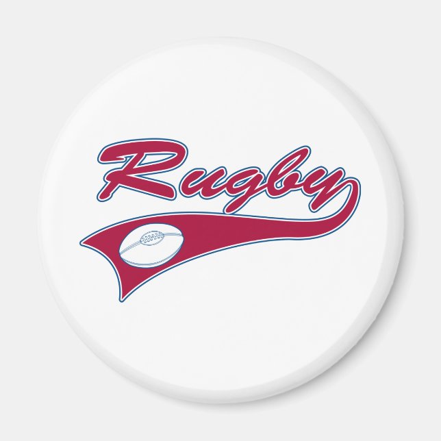 Retro Rugby Magnet (Vorne)