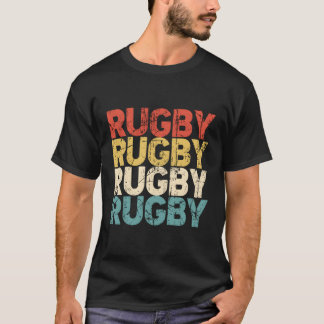 Retro Rugby Player Gift Vintagen Rugby für Christm T-Shirt
