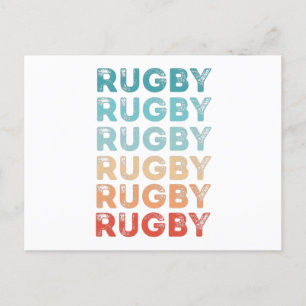 Retro Rugby Vintages Geschenk Postkarte