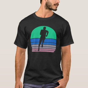 Retro Runner Vintag Runner Jogger laufen Lo T-Shirt