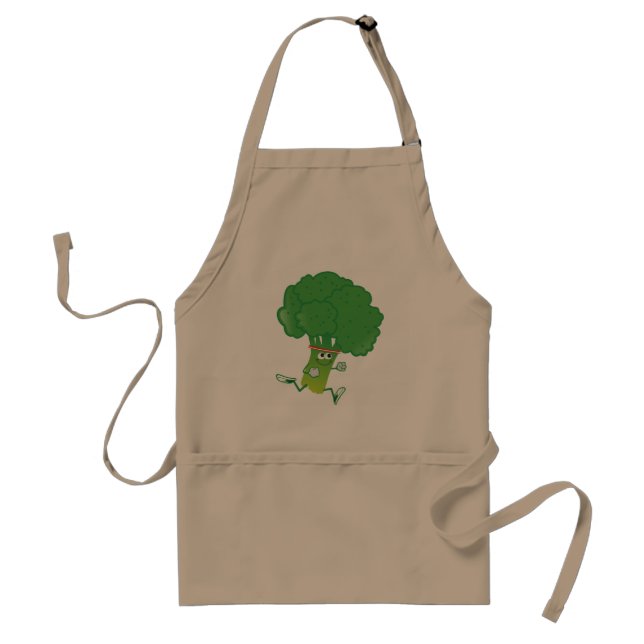 Retro Running Broccoli Schürze (Vorne)
