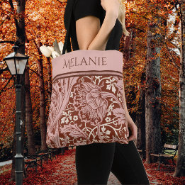 Retro Rust floral Art Nouveau May Morris Arcadia