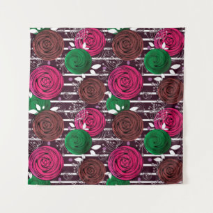 Retro, rustikal, Leute Wandteppich