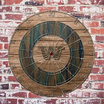 Retro Rustikales Mit Monogramm Holz Dartscheibe<br><div class="desc">Mit WizCraft's Retro Rustic Wood Dartboard verwandeln Sie Ihr Spielzimmer in einen nostalgischen Rückzugsort. Jedes Stück verbindet eine Vintage Holzästhetik mit modernen Designelementen, sodass Sie es mit Ihrem einzigartigen Monogramm personalisieren können. Dieses Dartboard ist nicht nur ein Spiel, es ist ein Kernstück, das Ihren Geschmack nach zeitlosem Stil und persönlichem...</div>