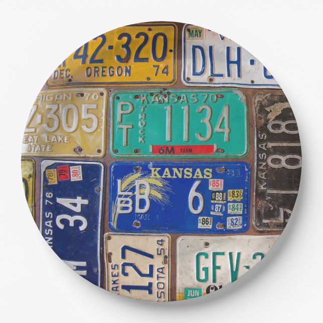 Retro Rusty License Teller (Vorderseite)