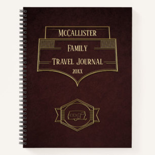 Retro RV Camper Travel Journal Notizbuch