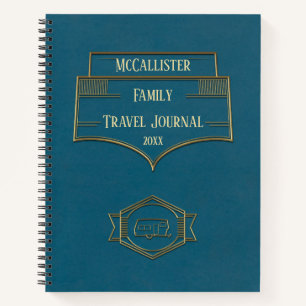 Retro RV Camper Travel Journal Notizbuch