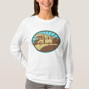 Retro-RV-Campervan-Bergabenteuer-Vintage-Sonne T-Shirt