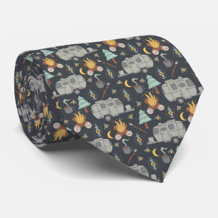 Retro RV Camping Neck Tie Krawatte