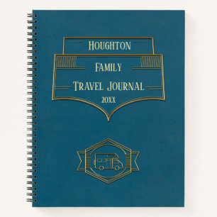 Retro RV Motorhome Reisejournal Notizbuch