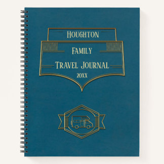 Retro RV Motorhome Reisejournal Notizbuch