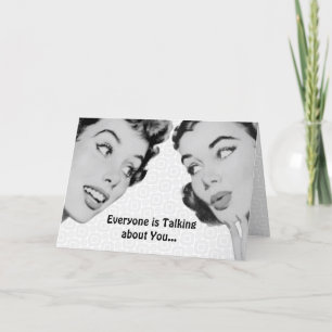 Retro sagen Sie Geburtstag Karte