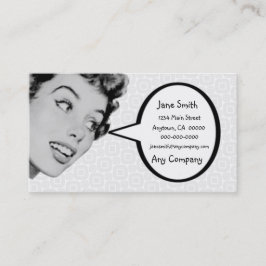 Retro sagen Sie V4 Visitenkarte