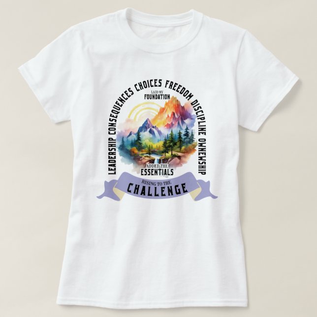 Retro sagte, meine Stiftung habe die Essentials hi T-Shirt (Design vorne)