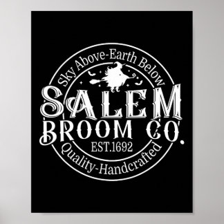 Retro Salem Broom Company Est 1692 Maschinenhalle Poster